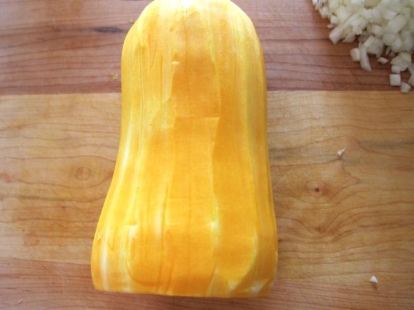 Peeled pumpkin