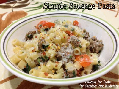 This Simple Sausage Pasta can be made in just 30 minutes using a few ingredients for a delicious and light pasta dish.