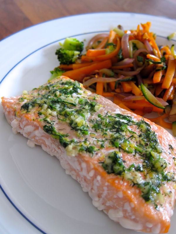 Lemon Garlic Herb Salmon