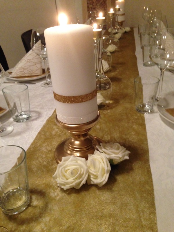 Gold and Champagne Party - Candles