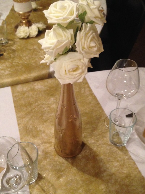 Gold and Champagne Party - Flowers
