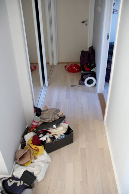 Hallway Tidying & Crafts Organizing